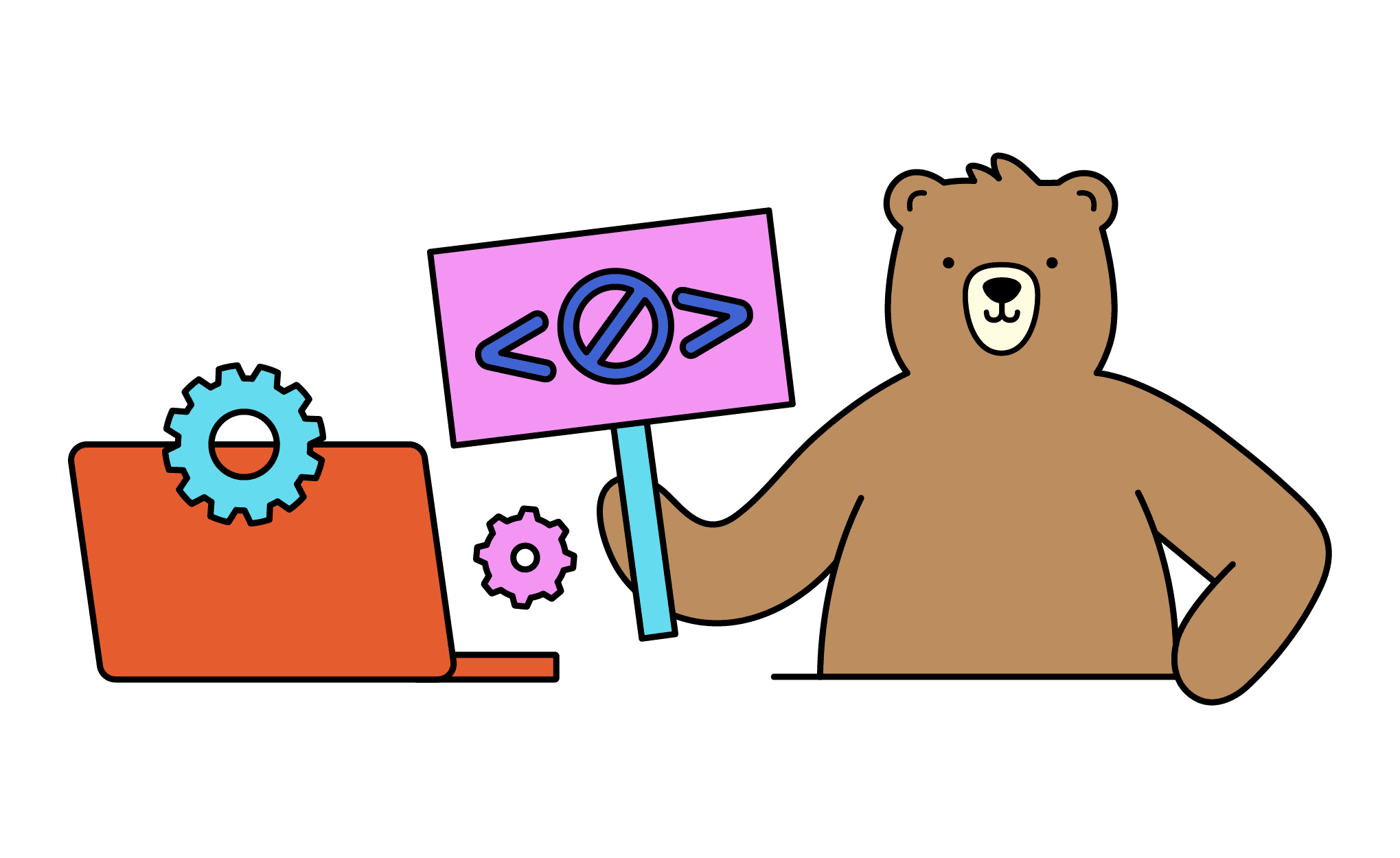 Bear with no code sign
