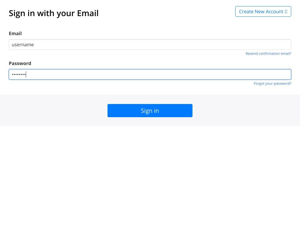 Browserbear login form validation test screenshot output