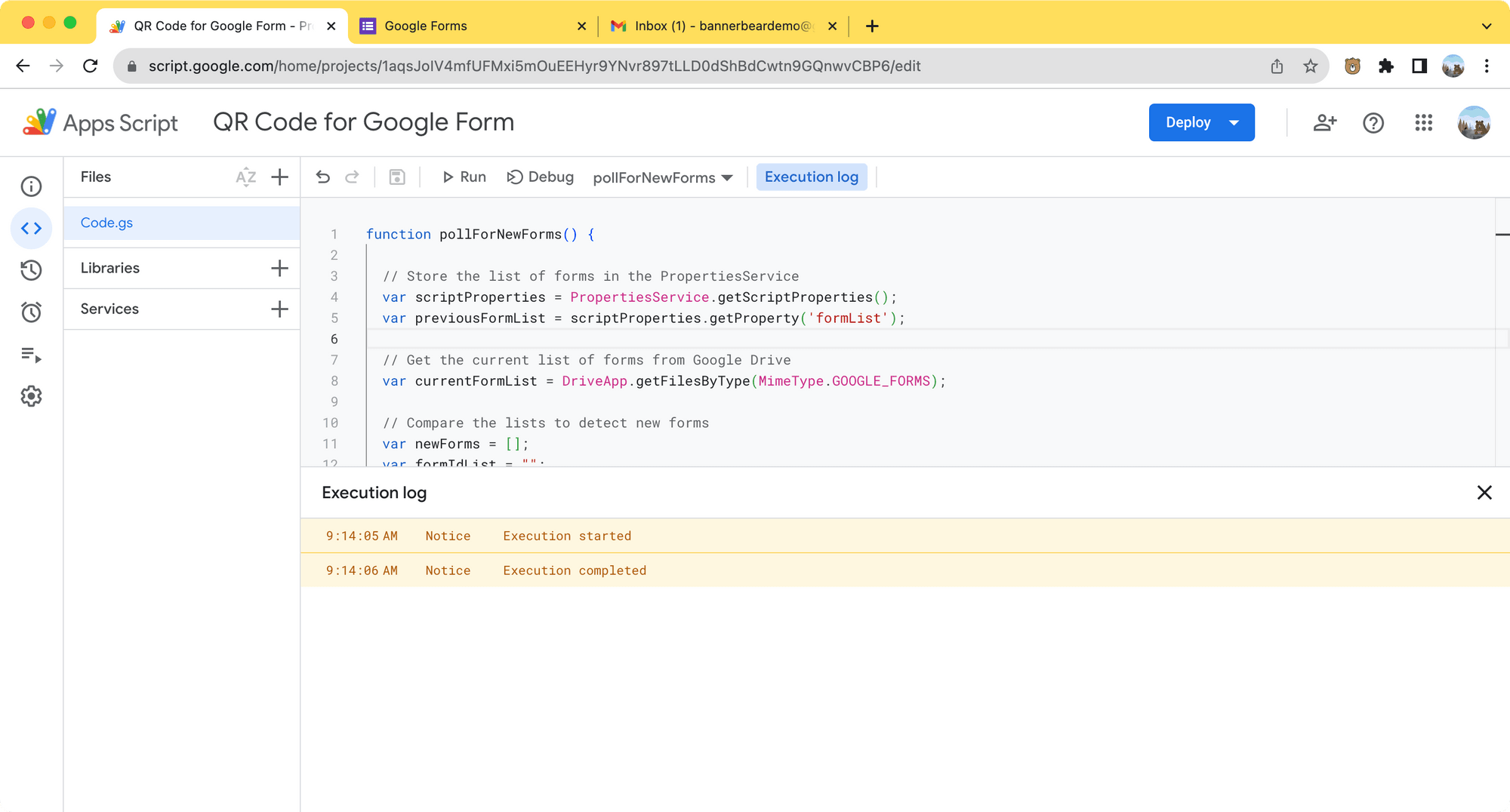 Google Apps Script - script run result.png
